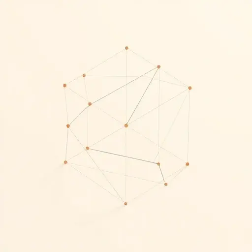 A minimalist abstract representation of a topological space with highlighted irreducible elements, subtle geometric patterns suggesting continuity and connectivity, soft pastel colors, no text or numbers, clean lines, scientific illustration style