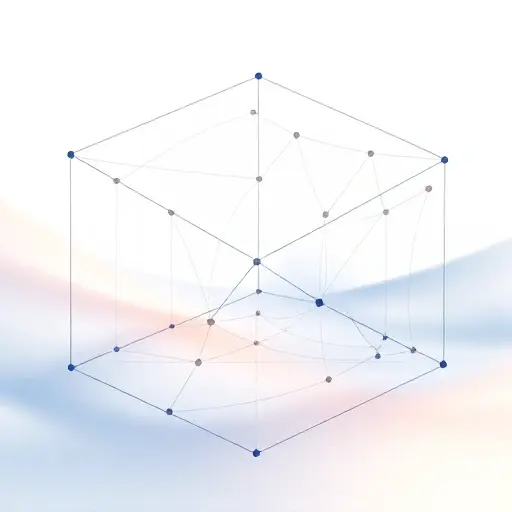 Abstract representation of a multi-dimensional space with a gradient highlighting the concept of differentiation. Visualize a smooth, flowing transition between different dimensions, perhaps using interconnected nodes or a network of lines. The overall aesthetic should be clean and modern, emphasizing the mathematical concept rather than a literal depiction.