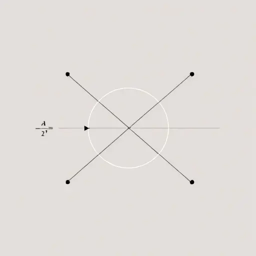 An abstract algebraic visualization showing a ring with zero divisors: two non-zero elements whose product is zero, represented as intersecting vectors or shapes that cancel out, contrasted with an integral domain where no such pair exists, depicted as non-intersecting, independent vectors; include symbolic algebraic notation like 'a ≠ 0, b ≠ 0, ab = 0' subtly integrated into the background without text overlays, using clean geometric forms and muted tones to emphasize structure over literal sym