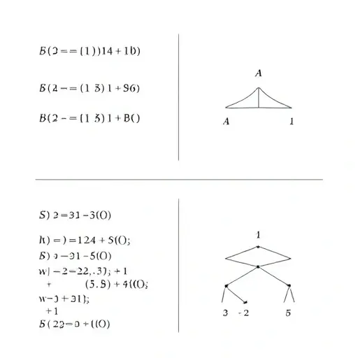 A minimalist abstract representation of logical syntax and semantics in formal systems, featuring symbolic notation, proof trees, and interpretation diagrams rendered in clean geometric shapes and monochrome tones, evoking the style of smallHQ