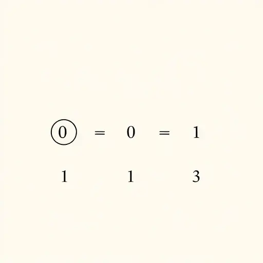 A minimalist illustration of the construction of natural numbers using the empty set in ZFC set theory. Show a sequence of sets starting with the empty set (represented as an empty circle) and building up to the first few natural numbers (e.g., 0, 1, 2, 3) using the successor function. Use simple geometric shapes and a clean, abstract style to represent the sets and their relationships.