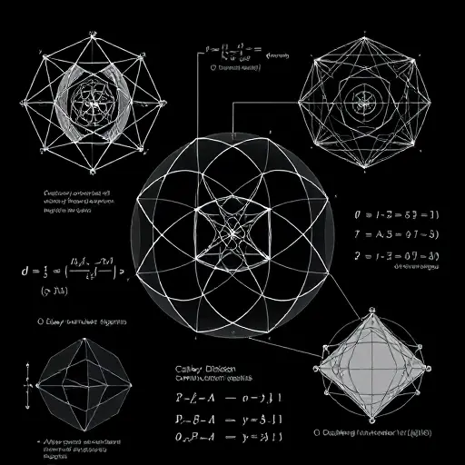 An abstract mathematical visualization of hypercomplex number systems, featuring geometric representations of quaternions and octonions, interconnected algebraic structures, Cayley-Dickson construction diagrams with doubling processes, and symbolic elements of alternative algebras, rendered in a clean, high-quality technical illustration style with precise lines and subtle gradients