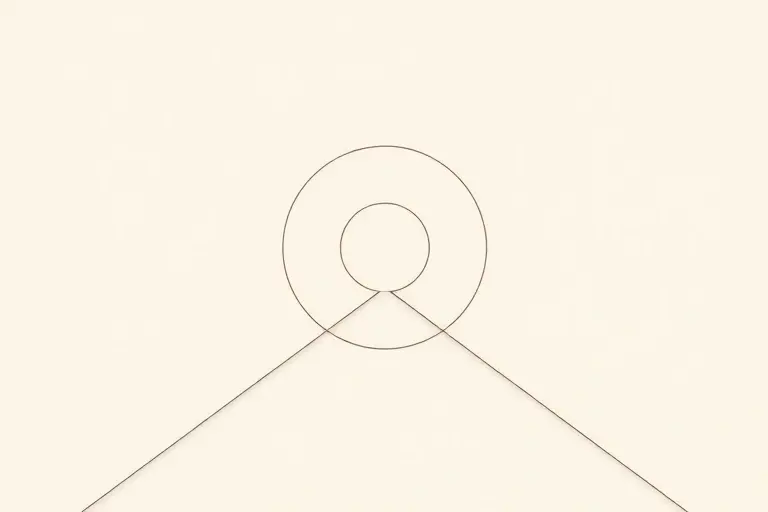 A minimalist mathematical illustration representing the concept of infinity axiom and finitism, featuring clean geometric shapes like circles or lines extending into a vanishing point, subtle symbolic notation of axioms, no text or numbers, high quality, 768x512 resolution