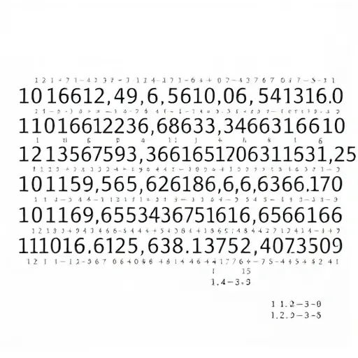 An abstract visualization of Gödel numbering: a sequence of natural numbers encoding logical formulas, with subtle binary patterns and prime factorization diagrams intertwined, representing recursive functions and arithmetic expressibility of properties, in a minimalist, high-detail scientific illustration style