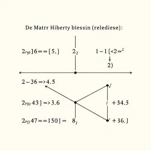 A symbolic illustration representing the tenth Hilbert problem and Matiyasevich's theorem, showing a bridge between recursive functions and Diophantine sets, with abstract mathematical elements like equations, symbols, and interconnected structures, rendered in a clean, minimalistic style