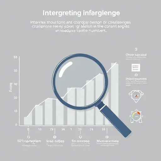 A minimalist infographic showing a magnifying glass over a statistical graph with subtle contextual icons like a ruler, measurement gauge, and design blueprint, all rendered in clean line art and muted colors to emphasize interpretation challenges without adding text or numbers