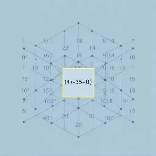 An abstract algebraic visualization of an ideal in ring theory: a 2D lattice of integers with a highlighted subgroup (ideal) showing closure under addition and multiplication by ring elements, using symbolic algebraic notation subtly integrated into the background, minimalist geometric design, clean lines, muted blue and gray color palette, no text or labels, purely visual representation of algebraic structure