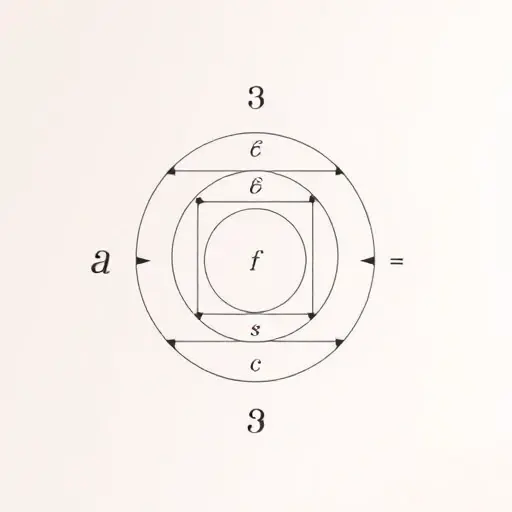 An abstract visual representation of the weak regularity axiom in modern set theory, featuring symbolic elements such as nested sets, logical arrows, and subtle mathematical notation like ∈ and ⊆, arranged in a harmonious, minimalist composition with soft gradients and geometric balance, evoking clarity and depth without literal figures or text