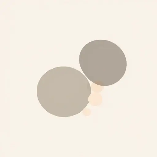 A minimalist illustration representing uncertainty analysis with a subtle blend of Dempster-Shafer theory and Bayesian updating, featuring abstract shapes like overlapping circles or probability clouds, neutral color palette, no text, no numbers, no letters, no symbols, clean lines, scientific yet artistic, smallHQ style