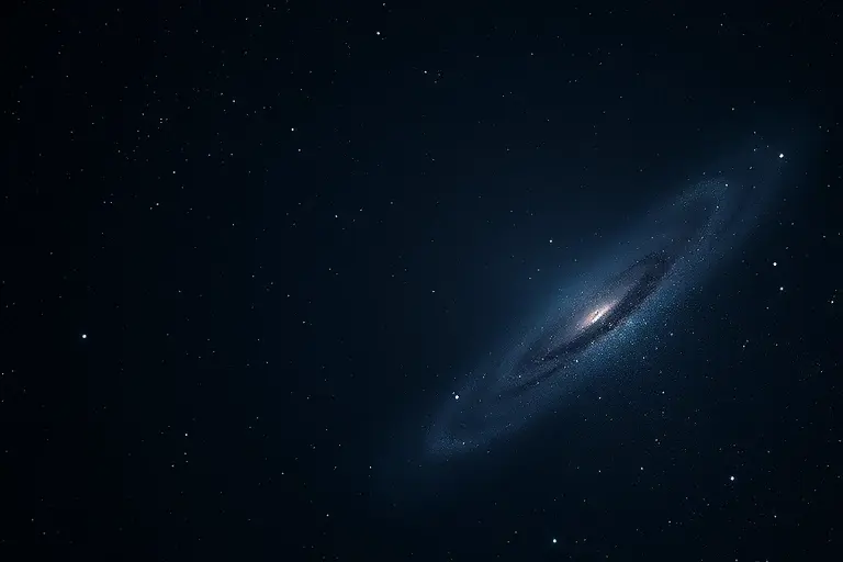 A vast, high‑resolution view of deep space highlighting enormous cosmic voids and supervoids. Dark, empty regions dominate the composition, surrounded by faint, delicate filaments of the cosmic web with distant galaxies and galaxy clusters at the edges. The scene conveys the profound emptiness of the universe, with subtle gradients of deep blues and blacks, soft glows from distant stars, and a sense of scale that emphasizes the immense, almost surreal voids between structures.