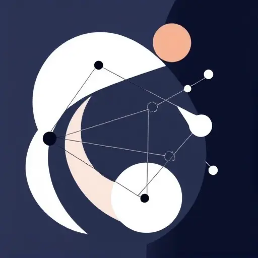 An abstract illustration of the concept of the Axiom of Choice in mathematical analysis. The image should depict a series of interconnected choices or paths, symbolizing the selection of elements from sets. Use geometric shapes and lines to represent the different sets and the choices made within them. The overall composition should convey the idea of selection and decision-making in a mathematical context.