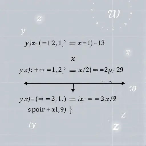 A symbolic representation of Buchberger's algorithm for computing Gröbner bases: a series of interconnected polynomial expressions transforming through S-pair reductions, with arrows indicating reduction steps, set against a clean, abstract mathematical background with subtle grid patterns and floating algebraic symbols like x, y, z, and leading monomials, all rendered in a minimalist, high-precision technical illustration style