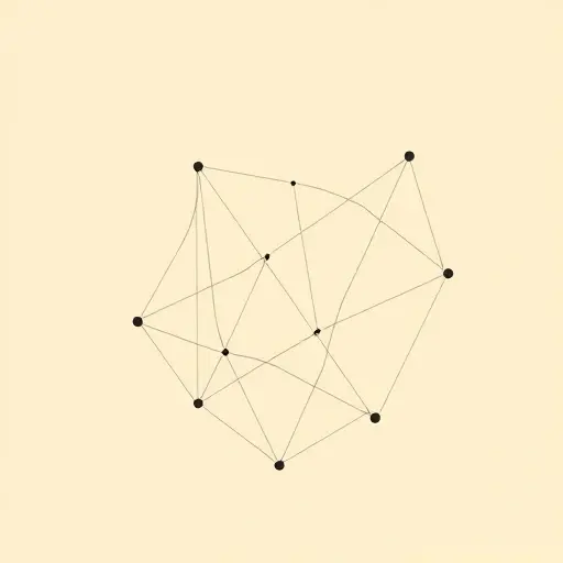 A minimalist abstract illustration representing the concept of homotopy type theory and the legacy of Vladimir Voevodsky. The image should feature interconnected geometric shapes and lines symbolizing mathematical structures and their relationships. Use a color palette that evokes a sense of depth and complexity, with smooth gradients and subtle textures to convey the abstract nature of the subject.