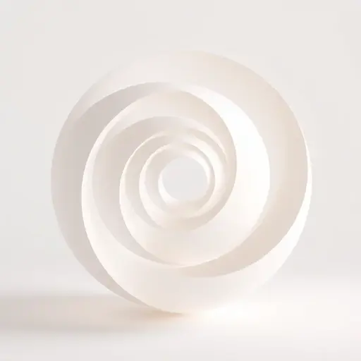 An abstract geometric visualization of sphere eversion, showing a smooth transformation of a sphere turning inside out through a series of intermediate stages, with flowing surfaces and topological continuity, rendered in a clean, minimalist style with soft gradients and subtle lighting to emphasize the mathematical elegance of Smale's theorem, no text, no labels, no digits