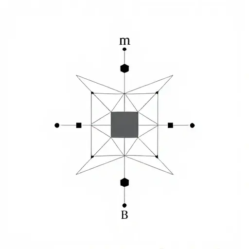 A minimalist abstract representation of Presburger arithmetic, featuring geometric shapes and symbols that evoke mathematical logic and number theory. Use clean lines and a monochromatic color scheme to emphasize the theoretical nature of the subject.