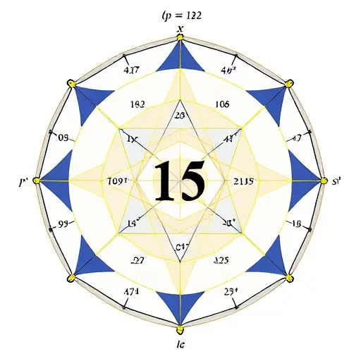 A symbolic representation of the tenth Hilbert problem and Matyasevich's theorem, showing mathematical concepts like Diophantine equations, computability, and logical implications, with abstract geometric patterns and symbolic logic elements, in the style of smallHQ