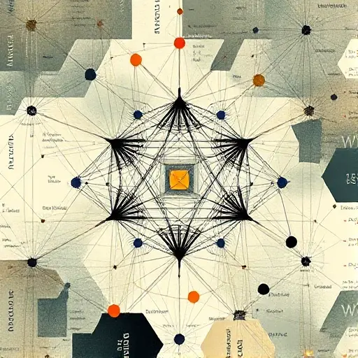 An abstract illustration representing the legacy of Vladimir Voevodsky in modern science, focusing on homotopy type theory. The image should depict interconnected geometric shapes and patterns symbolizing mathematical concepts, with a central figure or motif inspired by Voevodsky's contributions. The composition should evoke a sense of depth and complexity, reflecting the intricate nature of his work.