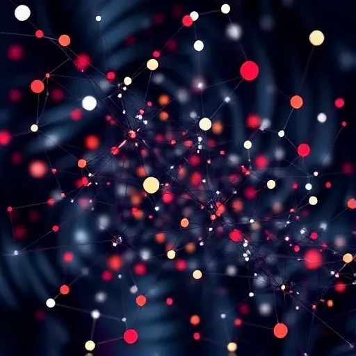 An abstract illustration representing the concept of ultrafilters and ultrapowers in non-standard analysis. The image should depict a complex network of interconnected nodes and lines, symbolizing the intricate relationships and structures involved in these mathematical concepts. The nodes can vary in size and color to represent different elements or levels of abstraction. The overall composition should convey a sense of depth and complexity, reflecting the advanced nature of the subject.