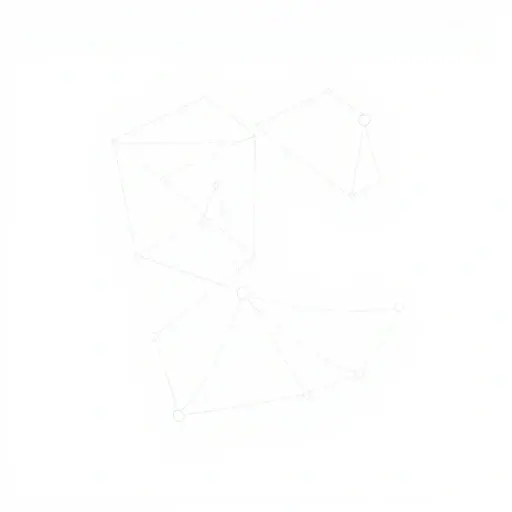A clean, minimalist illustration of abstract geometric shapes forming a structured data flow, with subtle lines and nodes representing discrete geometry concepts, rendered in a simple vector style with soft gradients and no text or numbers