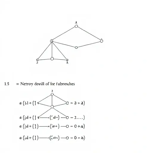 An abstract mathematical illustration representing Netrov modules with conditions on submodule chains, featuring interconnected nodes and directed edges forming hierarchical chain-like structures, symbolic representations of modules and submodules, with geometric patterns suggesting structural properties and algebraic constraints, in a clean, minimalist style with soft gradients and precise linework