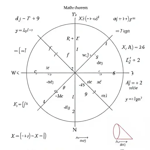 depict the conceptual analysis of the main theorem of algebra and the definition of algebra, illustrating mathematical consequences and applied significance, using abstract symbolic elements such as a complex plane with roots, algebraic structures, and applied contexts like engineering or physics, without any text, letters, or digits