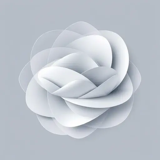 A minimalist abstract illustration representing topological constraints and global structure of foliations, featuring smooth layered surfaces intertwining in a complex yet harmonious pattern, subtle gradients, no text or numbers, clean lines, scientific elegance