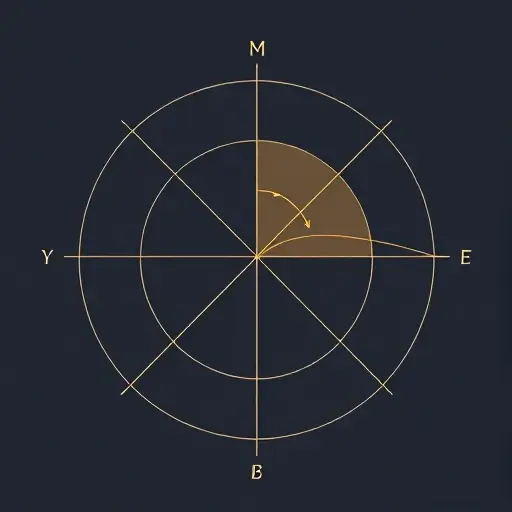 A stylized depiction of a mathematical concept. The image should visually represent the Radon transform and the central slice theorem. Use abstract shapes and lines to symbolize the transform and the slice. Incorporate a central, clear focal point representing the central slice. The overall aesthetic should be clean and modern, conveying a sense of theoretical foundation.