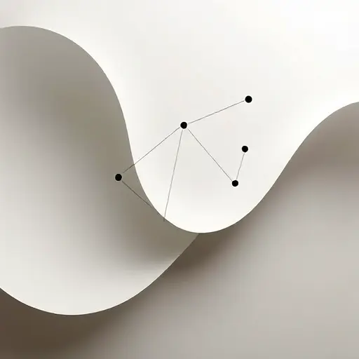 A minimalist abstract representation of a singular homology functor in algebraic topology, featuring flowing geometric shapes and subtle mathematical symbols, evoking theoretical foundations without text or numbers
