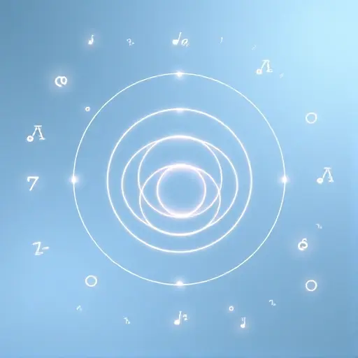 An abstract mathematical visualization representing pure sets and urelements in ZFC set theory, with a central glowing Venn-like hierarchy of nested sets symbolizing the cumulative hierarchy, surrounded by floating abstract symbols for urelements (like atoms or primitive objects) outside the set structure, subtle mathematical notation in the background (e.g., ∈, ⊆, ∅) rendered as faint glowing glyphs, all in a clean, minimalist, high-quality style with soft blue and silver tones, emphasizing cla