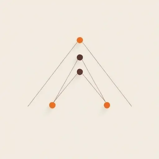 A minimalist abstract representation of a power set diagram with a subtle hierarchy of infinite sets, using clean geometric shapes and muted colors to convey cardinality concepts without any text or numbers