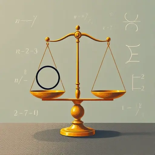 An abstract illustration representing the concept of termination and non-termination in typed lambda calculus. The image should depict a balance scale with one side showing a loop or infinite recursion symbol, and the other side showing a finite, terminating process. The background should have subtle mathematical symbols and lambda calculus notations to emphasize the theoretical nature of the topic.