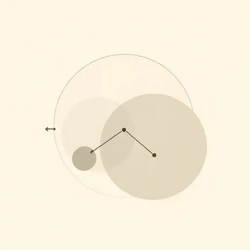 A minimalist illustration representing uncertainty analysis with a subtle blend of Dempster-Shafer theory and Bayesian elements, featuring abstract shapes like overlapping circles or probability trees, clean lines, neutral color palette, no text or symbols, conveying theoretical concepts visually