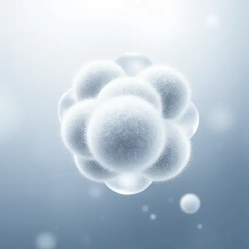 An abstract visualization of quantum particles represented as fuzzy, overlapping spheres with semi-transparent boundaries, symbolizing quasi-sets in quantum statistics, with subtle wave-like patterns and probabilistic density gradients in the background, suggesting indistinguishability and superposition, rendered in a minimalist, high-detail scientific illustration style