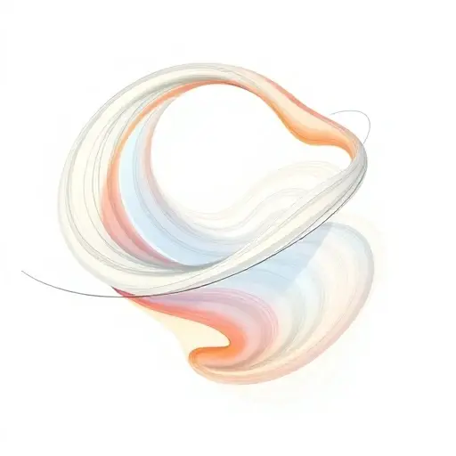 A scholarly illustration of a mathematical proof of the Poincaré conjecture and Ricci flow, showing a flowing geometric shape transforming into a sphere, with abstract manifolds and curvature tensors visualized as flowing streams, in a clean academic style