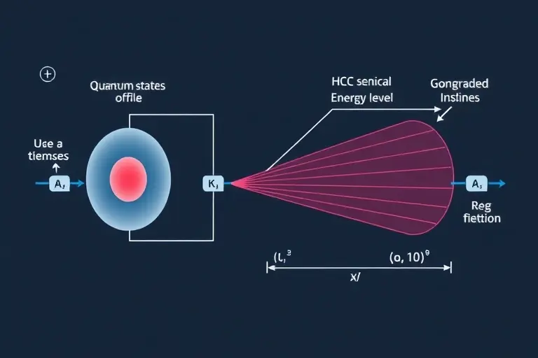 A high-quality scientific illustration showing a quantum system undergoing a controlled reversal of the Kondo effect, with abstract representations of quantum states, energy levels, and transformation pathways, rendered in a clean technical style with precise lines and subtle gradients, no text or numbers visible
